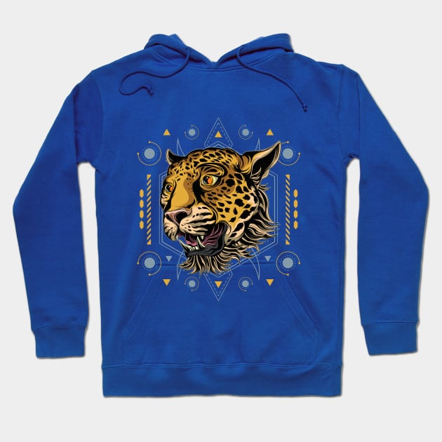 cheetah sacred geometry Hoodie by Tshirt lover 1